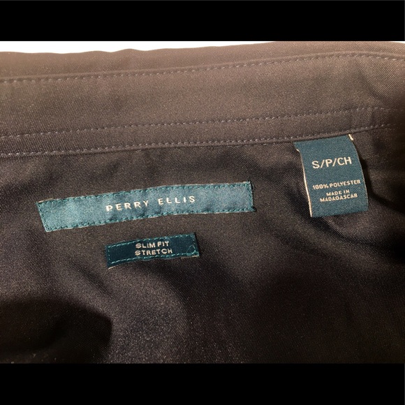 Perry Ellis Vibrant + Soft Short Sleeve Button-Up - Picture 4 of 5